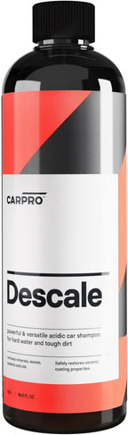CARPRO Descale Acidic Car Shampoo Wash Concentrate, Removes Minerals, Waxes, Sealants & Oils - 500ml (17 fl oz)