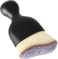 Car Detailing Brush, Soft Bristle Cleaning Brush, Scratch-Free Auto Duster Tool for Dashboard, Air Vents, Leather & Interior Cleaning (Black&Brown&White)