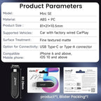 CarlinKit CarPlay Wireless Adapter MiNi SE 2026 - Auto Connect Online Update for iPhone, Apple CarPlay Wireless Adapter Convert OEM Wired CarPlay Cars, Plug & Play Dongle
