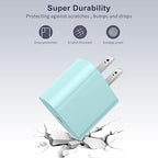 iPhone Fast Charger,Type C Wall Charger Block Plug and 10ft USB C to Lightning Charging Cable Cord Long,Power Adapter Cube Brick Box for Apple iPhone 14 Pro Max/14 Plus/14/13/12 Mini/11/XS Max/XR/iPad