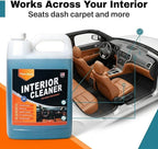 Magic Finish Interior Cleaning Spray (1 Gallon) – All-in-One Car Cleaner Spray for Seats, Dashboards & Consoles – Fast-Acting Car Cleaning Supplies for Rubber, Plastic, Carpet & Upholstery