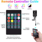 Car Interior Lights 72 LEDs, 4X Car LED Strip Lights Including Cigarette Charger, LED RGB Floor Car Lights with Music Changing Remote Control Decorative Atmosphere Ambient Lighting Kits