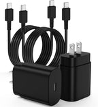 2Pack 25W USB C Charger for Samsung Galaxy S24 Ultra, Super Quite Fast Charging Type C Block with 6FT C to C Cord for Samsung Galaxy Tab S9 S8 S23 Ultra S22 Ultra S23 S22+ S22 S21 Note 10 Plus 20