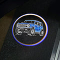 2Packs Car Door Lights Car Door Shadow Lights Projector Welcome Courtesy Lights (b-car-Blue)