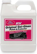 Gel-Gloss Kitchen & Bath Polish - Carnauba Cleaner Wax Formulation – Removes Water Spots, Light Scratches & Stains - Restores Color & Shine - Carnauba Wax Protective Coating, 64 oz