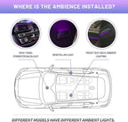 NJSBYL Blue/Purple Led B-Pillar Ambient Lighting Circuit Board Replacement for B’MW X5 X6 X7 M3 M4 M2 Series 2/3/4/5/7 Pre-LCI LCI Courtesy Front Seatback Sound Climate Control Atmosphere Module 2PCS