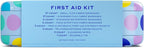 Welly First Aid Kit - Bravery Badges in Flexible Fabric and Waterproof, Singe Use Ointments Triple Antibiotic, Cleansing Wipes and Hydrocortisone - 70 Count