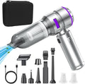 Tiiyee Car Vacuum Portable Cordless, Handheld Car Vacuum 16000PA High Power 4 in 1 with Dust Collection Filter Multi Nozzles Brushless Motor Type-C Charge for Home Office Keyboards Pet Hair
