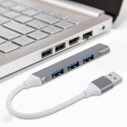 COHEALI USB Hub Multiport Expander for Laptop and PC Small USB Desk Hub with Packaging Box Compatible for Keyboard and Travel Use