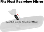 Dash Cam Mount for Rove R2-4K, R2-4K PRO, R2-4K Dual, Stealth 4K, Stealth 4K PRO, Insignia NS-DCDCHH2, 360 J501 Dash Cam Rearview Mirror Mount Holder for Rove R2 4K Dash Cam Series