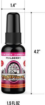 BluntPower (Mulberry, 1 Pack) Concentrated Air Freshener for Room and Car Spray - Oil-Based Diffuser Spray Bottle - Long-Lasting Bathroom Spray, Car Freshener, & Odor Eliminator Spray