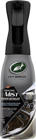 Turtle Wax 53482 Hybrid Solutions Streak Free Misting Car Interior Detailer and Cleaner, for Dashboards and Consoles, Use on Plastic, Vinyl, Leather, Rubber, Screens and Glass, UV Protection, 20 oz.