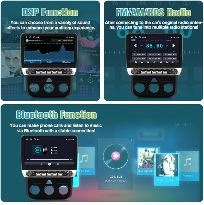 Car Radio Stereo Upgrade for Dodge RAM 1500/2500/3500 2013-2018 X (9.9“)