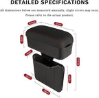 Car Armrest Storage Box Organizer for Nissan Versa 2006–2025, Forearm Wrist Support Adjustable Center Console Armrest Pad Car Seat Gap Filler Organizer
