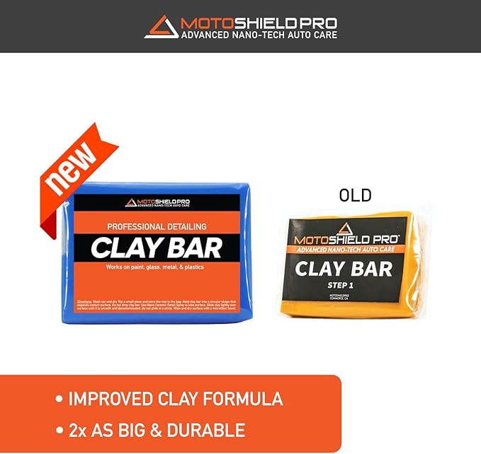 MotoShield Pro Car Detailing Clay Bar 200g - Remove Defects & Restore Paint Finish