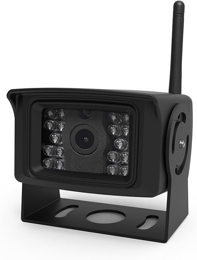 ECCO K7000B-WK Dashboard Video Camera Kit with 7 Inch LCD Color Wireless System