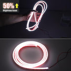 DIBMS 71" High Brightness Car Hood Gap LED Strip, LED Car Ambient Light, Dynamic Scan Activated Design, Daytime Driving Kits, Car Accessories Eclipse LED Lights (Green)