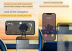 Car Phone Holde, Magnetic Phone Mount for Car, 360 ° Dashboard Car Phone Mount Compatible with Smartphones Such as iPhone