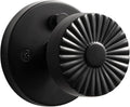 Black Privacy Door Knob, Interior Door Handle Bedroom Bathroom Black DoorKnob, Stainless Steel Knob, 1 Pack