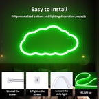 iNextStation Green LED Strip Lights 16.4FT/5M, 12V Flexible Silicone Neon Rope Lights, IP65 Waterproof, Cuttable Strip Light for 0.98Inch, Rope Led Lights for Bedroom, Indoor, Outdoor (No Adapter)