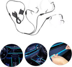 Luxshiny 2pcs Car Led Lights for Interior Ambient Lighting Kit Under High Brightness USB Powered Easy Installation