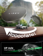 LISEN for Magsafe Car Mount Charger Dashboard, [360° Rotation] Ultra Magnetic Car Phone Charger Mag Safe Car Mount Charger, Foldable Wireless Car Charger for iPhone 16 15 14 13 12 Pro Max Plus