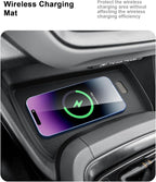 Center Console Organizer Set For 2024-2026 Subaru Crosstrek/Hybrid - 4 Pcs Double-Layer Armrest Box Organizer + Hanging Organizer + Cup Holder + Wireless Charging Area Mat For Crosstrek Accessories