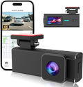 Dash Cam Front and Rear, 4K+1080P Full HD Dash Camera for Cars, with 64GB Card, Loop Recording, G-Sensor, Night Vision, 24H Parking Mode, Built in WiFi, App Control, 1.47" Screen
