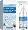Powerful Stain-removing Laundry Dry-cleaning Spray, Natural Stain Remover for Clothes, But Also Can Be Used to Clean Sofas, Carpets, Car Seats And Other Household Items (120ml)