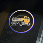 2Packs Car Door Lights Car Door Shadow Lights Projector Welcome Courtesy Lights (b-car-Orange)