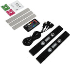 1Set Car Interior LED Atmosphere Lights Rechargeable Colorful Vehicle Foot Strip Lighting Kit for Ambient Decoration Multi Color Sound Control LED Lights