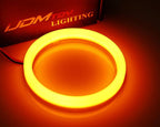 iJDMTOY 90mm White/Amber Switchback LED Halo Ring Retrofit Lighting Kit