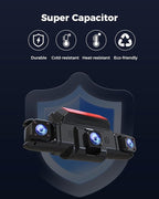 360 View 4 Channel Dash Cam Front and Rear Left Right Inside Camera for Cars, GPS and 5G Band WiFi, Night Vision, 160 Wide Angle, WDR, 24H Parking Mode, Supercapacitor, Included 128GB Card