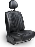 Owleys Set Seat Back Organizer & Car Seat Protector Hexy Waterproof & Non-Slip Protector for Child Car Cushion for Leather and Fabric Seats (Black)