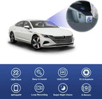 Fitcamx 4K Dash Cam Adapts for Volkswagen ID.4 2021-2025 & Audi Q4 e-tron Sportback 2022-2026, OEM Factory Look, 2160P UHD Video, WiFi & APP, Loop Recording, G-Sensor, Easy to Install, 64GB Card