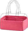 DGAZ Silk Purse Organizer Insert Fits LV Speedy 16/20/25/30/35/40/45 bags，Silky Smooth Bag Organizer，Luxury Handbag & Tote Shaper(Rose lipstick,SP16)