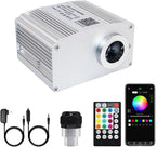 AMKI 10W Twinkle Sound Mode RGBW Light Source Engine Driver Remote/APP Control Starlight Box Motor for Fiber Optic Star Ceiling Light Kit