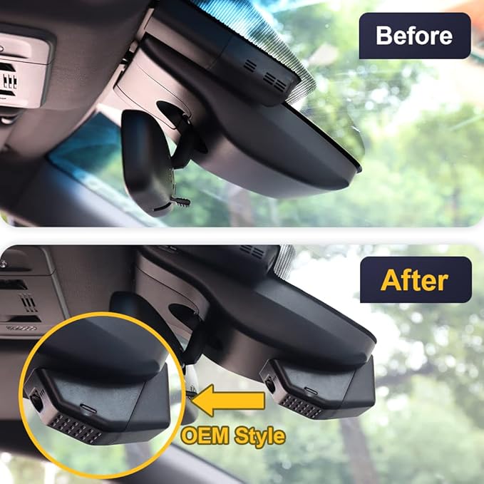 Fitcamx Front 2K and Rear 1080P Dash Cam Adapts for Toyota Corolla LE L XLE XSE SE 2020 2021 2022 Hybrid & Hatchback 2019-2022 (E210/Gen12), OEM Factory Look, Loop Recording WiFi, G-Sensor, 64GB Card