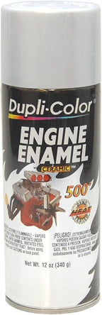 Dupli-Color DE1615 Engine Enamel Spray Paint with Ceramic - Aluminum - 12 oz Aerosol Can