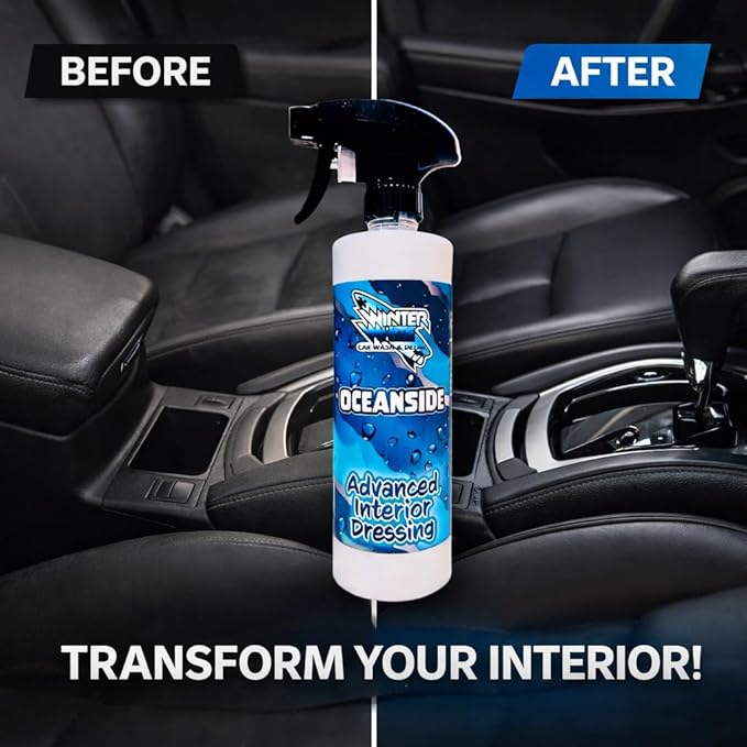 Winter White Oceanside Advanced Interior Dressing – Car Dashboard Cleaner & Protectant, Vinyl Plastic Rubber Conditioner, Non-Greasy Interior Spray for Dash, Panels & Consoles – 16 oz (Pack of 1)