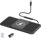Wireless Car Charger Pad for Lexus RX AL30 RX 350 RX 350h RX 450h+ 2022 2023 2024,20W Fast Wireless Phone Charger Cell Phone Cordless Charging mat,Non-Slip Phone Charging,30cm Cable Type-C
