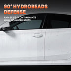 White Car Wax - Anti-Yellowing + UV Defense | Clear Coat Protection | 180g with Sponge& Microfiber Towel