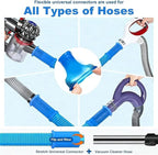 Dryer Vent Cleaner Kit – Flexible Brush & Universal Vacuum Attachment for Lint Removal, Dryer Duct and Vent Cleaning Tool for Dryer, Washer, Car Vents & Air Ducts
