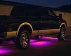 iJDMTOY Universal Fit 4pc Set 7-Color RGB Color Changing LED Under Car Glowing Accent Lighting Kit w/Adjustable Setting