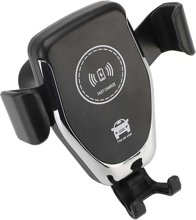 Wireless Car Charger, 15W Fast Charging Automatic Phone Holder with 360 Degree Rotation for Vent Mount, Secure Access and Easy Use in Car
