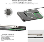Wireless Charger Car Magnetic Charging pad Fast Wireless Phone Charger Cell Phone Cordless Charging mat Compatible with iPhone 16/15/14/13/12, Airpods Earbuds(C11MAG)