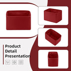 DGAZ Silk Purse Organizer Insert Fits LV Speedy 16/20/25/30/35/40/45 bags，Silky Smooth Bag Organizer，Luxury Handbag & Tote Shaper(Wine Red,SP40)