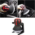 AUCELI Car Detailing Brush, Ultra Soft Auto Interior Dusting Brush with Storage Rack, Car XL Synthetic Brush Cleaning Tool, Universal Covers Large Area Inside or Outside Vehicles (Red/Style B)