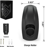 SEVEN SPARTA Charging Cable Holder with Chassis Bracket Compatible with J1772 EVs Charger Cable Organizer Car Accessories Wall Connector, Patent Approved (Black for J1772 EVs)