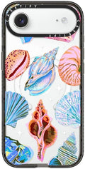 CASETiFY Impact iPhone Air Case [Slim/Compatible with Magsafe / 8.2 ft. 4X Military Grade Drop Protection] - Seashell - Clear Black